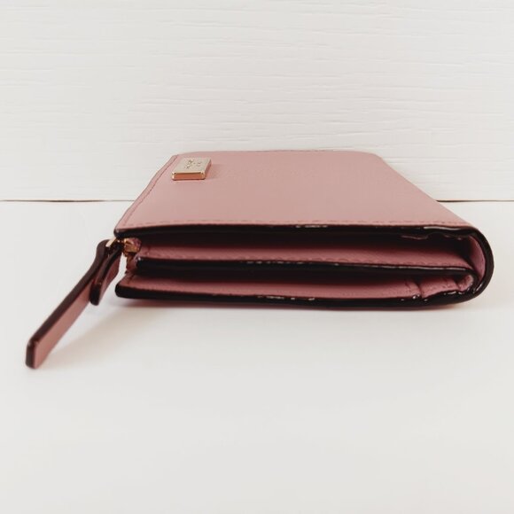 Kate Spade Dusty Mauve Laurel Way Small Shawn Wallet 4 1/2" x 3 5/8" x 1" - Picture 4 of 15